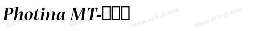 Photina MT字体转换